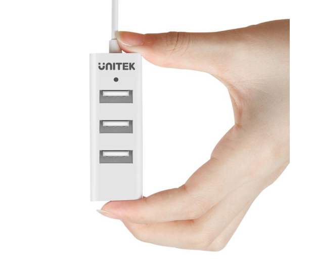 Unitek HUB 4x USB 2.0 Biały - 313419 - zdjęcie 2